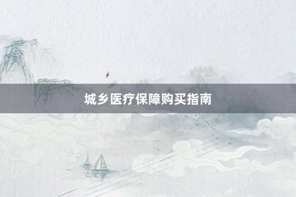城乡医疗保障购买指南